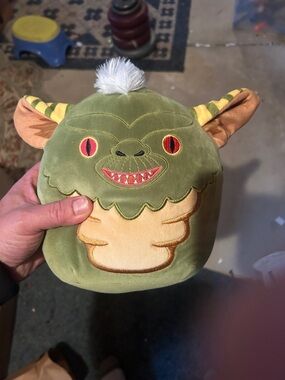 Gremlins Monster Plush Toy squishy pillow with Tan Belly and Red Eyes